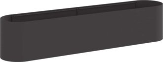 vidaXL Cama De Jard&iacute;n Elevada Negro 200 X 40 X 40 Cm Vidaxl