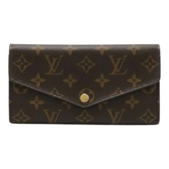 Louis Vuitton Pre-owned Monogram Canvas Sarah Wallet - - Pre-owned - Donna - Marrone - ONE SIZE