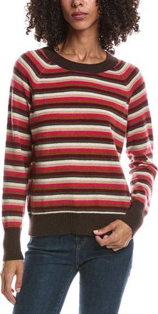 Brodie Multi Colored Crewneck Cashmere Sweater