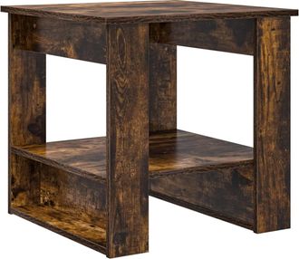 vidaXL Mesa De Caf&eacute; Roble Ahumado 51 X 50 X 50 Cm Madera De Ingenier&iacute;a Vidaxl