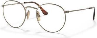 Ray-Ban 50mm Square optical glasses in Gold/Tortoise at Nordstrom