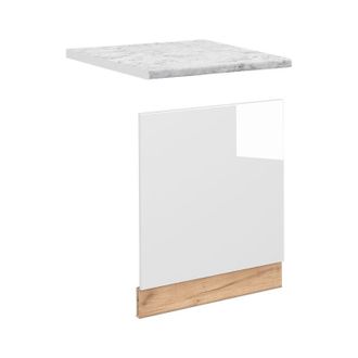 Vicco Panel Frontal Fame-line, Blanco Alto Brillo, 60 Cm, Et M&aacute;rmol