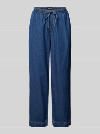 Pieces Wide Leg Jeans aus reiner Baumwolle Modell TABI in Dunkelblau, Gr&ouml;&szlig;e XS