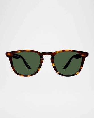 Barton Perreira Men & apos;s Dino Keyhole-Bridge Rounded Square Sunglasses