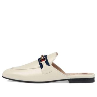 Gucci (WMNS) Gucci Princetown White Web Leather 629084-CQXM0-9065