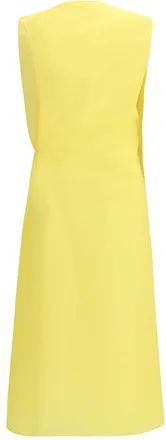 Jacquemus Draped Cotton Dress - Yellow