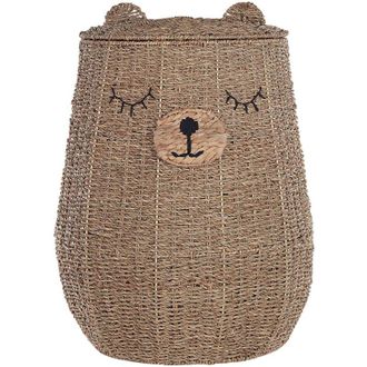 Beliani Beliani - Cesto a forma di orsetto in giacinto dacqua naturale Fulan