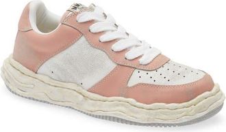 Miharayasuhiro Wayne OG Sole Leather Sneaker in Pink/White at Nordstrom, Size 13Us