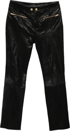 Cynthia Rowley Pantaloni Lola in pelle - Nero