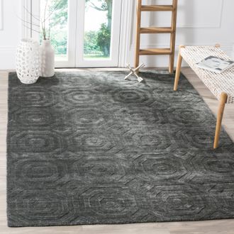 Safavieh Elements Hand Made Area Rug, Dark Grey Contemporary Style Non Shedding
