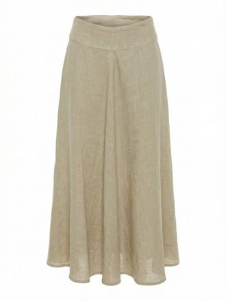120% Lino Long Skirt
