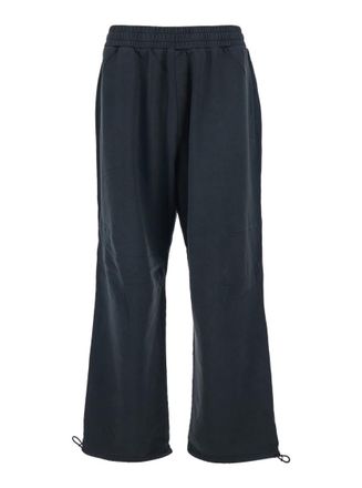 44 Label Group Black Elasticated Track Pants