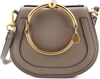 Chlo&eacute; Nile Leather Small crossbody bag - Grijs