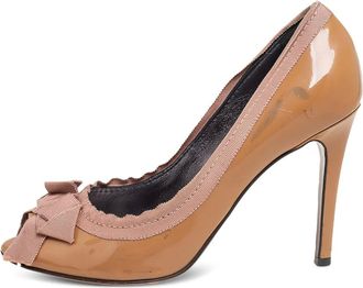 Lanvin Pumps in pelle verniciata con fiocco - Toni neutri