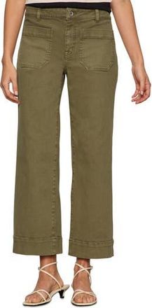 Sanctuary The Marine Crop Denim Pants in Covert Green at Nordstrom Rack, Size 25 P