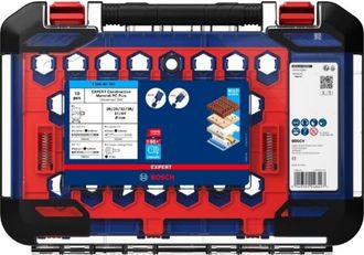 Bosch 10x Set Universal De Sierras De Corona Expert Construction Material Pc Plus (para Madera Blanda, Aglomerado, &Oslash; 20, 25, 32, 38, 51, 64 Mm, Professional