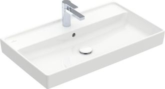 Villeroy & Boch Collaro meubelwastafel - 80x47cm - met overloop 1 kraangat wit