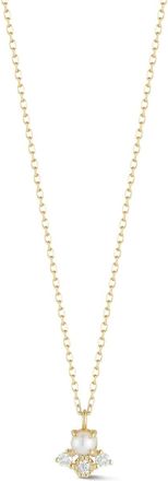 Mateo Bijoux The Little Things pearl and diamond necklace - Oro