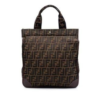 Fendi Pre-owned Tote Bags, female, Brown, Size: ONE SIZE Pre-owned Canvas Tote