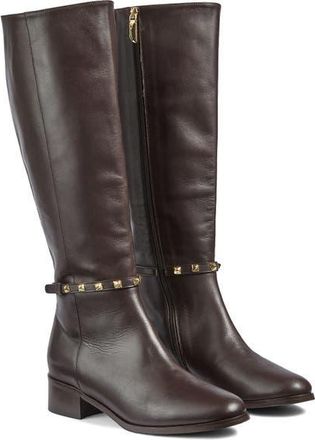 L.k. Bennett Stevie Stud Detail Knee High Boot in Brown at Nordstrom, Size 11Us