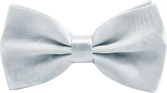 Alizeal Fashion Adjustable Pre-tied Holiday Bow Ties for Men, Silver(Size: One Size)