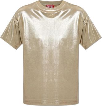 Diesel T-Normy-Aa 2 T-Shirt - Dames - T-shirts - Geel - M - Tops