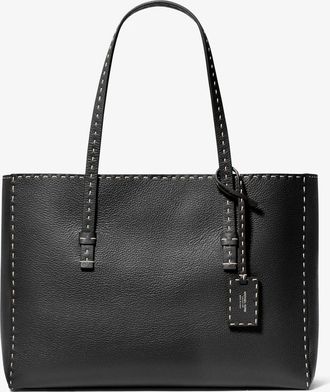 Michael Kors Sharon Hand-Stitched Pebbled Leather Tote Bag