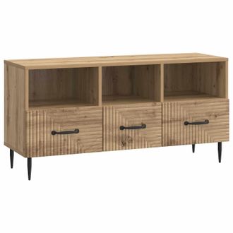 vidaXL Mueble De Tv Con Caj&oacute;n Roble Artesanal 102 X 34,5 X 50 Cm Vidaxl