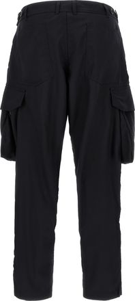 Comme Des Gar&ccedil;ons Wool-Blend Flap Pocket Cargo Pants - Black