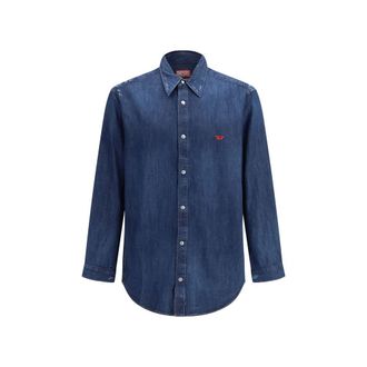 Diesel Blue Denim Mens Shirt