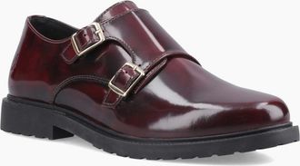 Hush Puppies Womens Verity Hi-Shine Womens Monk Shoes - Red - Size: 3