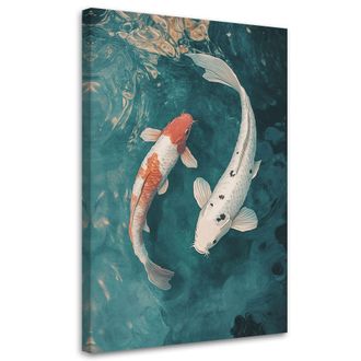 Artgeist Quadro Su Tela, Pesci Koi Giapponesi - 60x90