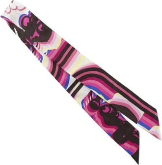 Herm&egrave;s Pre-owned Scarves, female, Multicolor, Size: ONE SIZE Pre-owned Silk Scarf