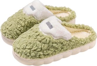 Generic Cartoon Design Womens Slippers with Thick Sole for Indoor Comfort Cozy Warm Home Footwear Perfect Family and Couples Slip On Women Ladies Size 7 UK La