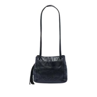 Chanel Pre-owned Vintage Schoudertas - Dames - Pre-owned - Zwart - Maat: ONE Size Leer