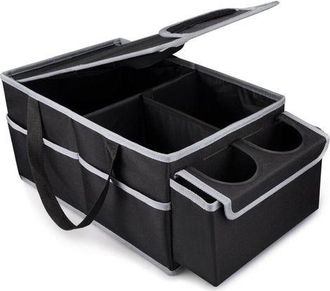 OEM Organizador Para Coche Para Asientos Delanteros Y Traseros, Organizador Plegable Para Coche Con Portavasos, Organizador Multicompartimento Para Juguet