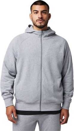 Fabletics The Year Round Terry Full Zip Hoodie in Classic Grey Heather at Nordstrom, Size Xx-Large