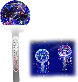 OEM Term&oacute;metro Solar Led Flotante De F&aacute;cil Lectura Para Piscinas, Term&oacute;metro Inal&aacute;mbrico Para Agua Para Ba&ntilde;os De Hielo, Nataci&oacute;n Y Ba&ntilde;os
