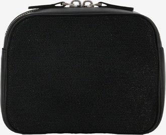 Fabiana Filippi Mini-Kameratasche aus Leder mit Perlen