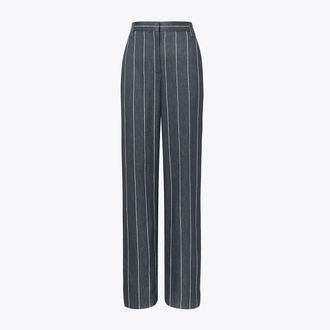 Tory Burch Womens Striped Cotton Wide-Leg Pant, size 12