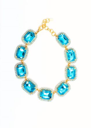 Elizabeth Cole Womens Danika Necklace In Blue