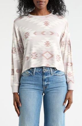 Lucky Brand Back Detail Top in Neutral Multi at Nordstrom Rack, Size X-Small