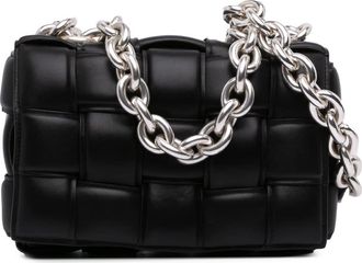 Bottega Veneta Pre-owned Bottega Veneta Nappa Intrecciato Padded Chain Cassette Satchel TA1PPYHRHV7X0YAO