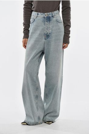 Balenciaga Loose-Fit Wide-Leg Jeans 23cm Balenciaga