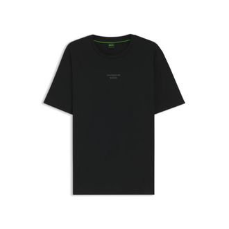 BOSS Porsche x mercerized-cotton T-shirt with rear graphics