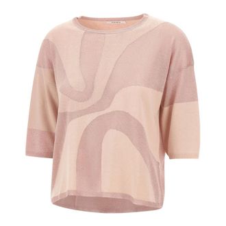 KANGRA Round-neck Knitwear - female - Kangra - Round-neck Knitwear - Pink - S - Knitwear