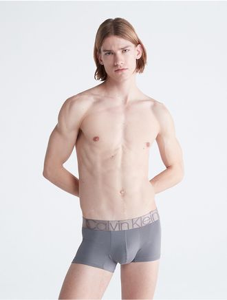 Calvin Klein Mens Icon Micro Low Rise Trunk - Grey - XL