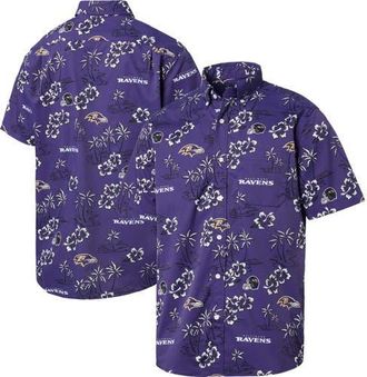 Reyn Spooner Mens Reyn Spooner Purple Baltimore Ravens Kekai Button-Up Shirt at Nordstrom, Size Xxx-Large