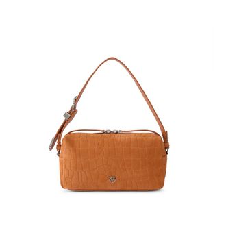 Pinko Shoulder Bag - Dames - Schoudertassen - Oranje - ONE Size - Katoen - Tassen