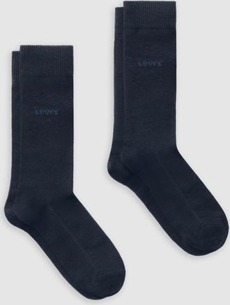 Levi's Mid Cut Batwing Logo Socks 3 Pack - Hombre - 35 - Green / Green Combo